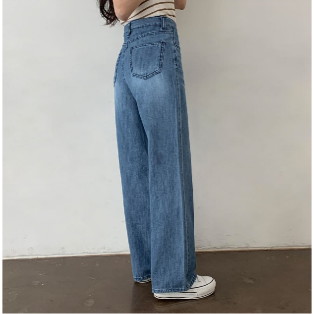 夏季預訂|三色夏日薄身牛仔高腰寛褲 (S-XL) (100%棉) 夏季預訂|三色夏日薄身牛仔高腰寛褲 (S-XL) (100%棉)