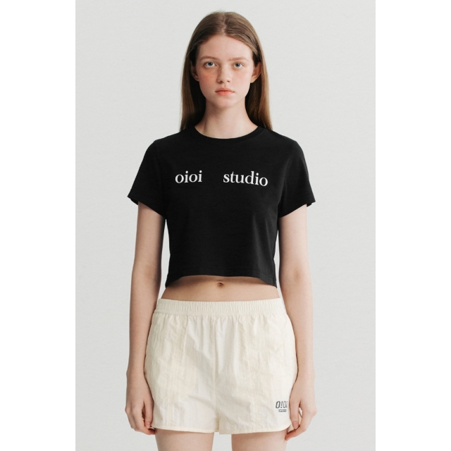 預訂｜「New Jeans Minji 同款」O!Oi LAYERED LOGO CROP T-SHIRT