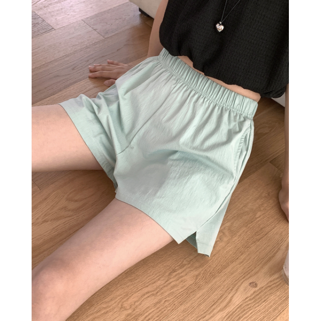 夏季預訂｜7色側開叉鬆緊腰工裝短褲