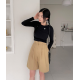 預訂｜MUAHMUAH LOGO STRAP CROP T-SHIRT