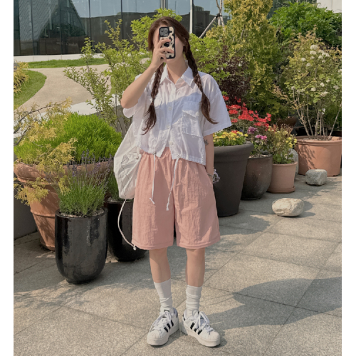 夏季預訂｜9色兩穿法拉鍊鬆緊腰寬褲