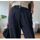 夏季預訂｜深藍色打摺牛仔寛褲 (XS - XL)