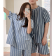23S/S 預訂｜JUUNEEDU Weekend Stripe Couple Pajamas (2 COLOR)