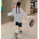 夏季預訂|藍色水洗五分牛仔褲 夏季預訂|藍色水洗五分牛仔褲