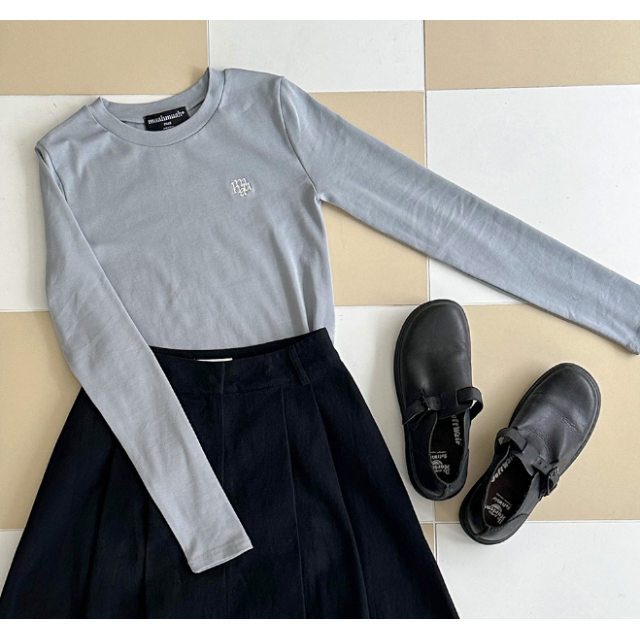 預訂｜MUAHMUAH STITCH LOGO SOFT LONG SLEEVE