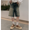 夏季預訂｜藍色水洗五分牛仔褲