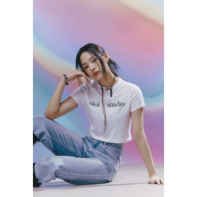 預訂｜「New Jeans Minji 同款」O!Oi LAYERED LOGO CROP T-SHIRT