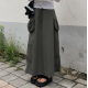 夏季預訂｜工裝後開叉口袋鬆緊腰長裙