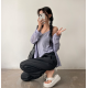 夏季預訂｜薄身長袖軟恤衫連背心SET