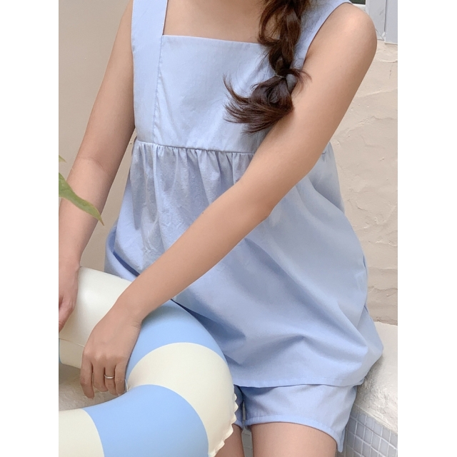 23S/S 預訂｜JUUNEEDU Off Stripe Sleeveless Set (2 COLOR)