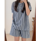23S/S 預訂｜JUUNEEDU Weekend Stripe Couple Pajamas (2 COLOR)