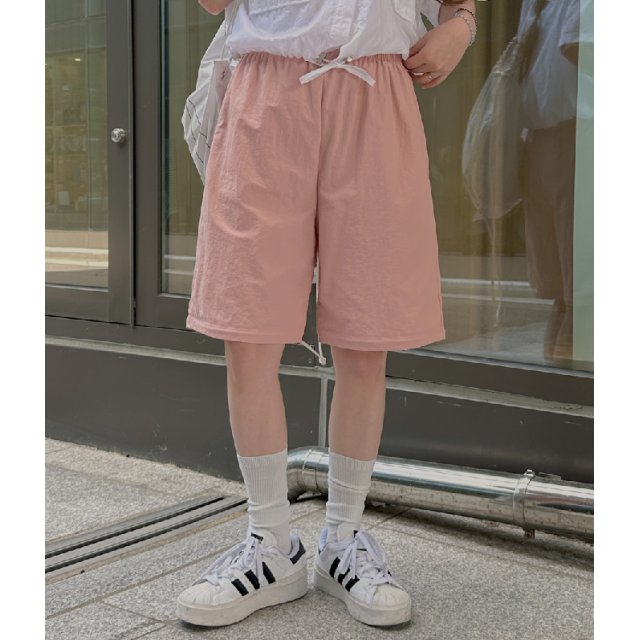 夏季預訂｜9色兩穿法拉鍊鬆緊腰寬褲