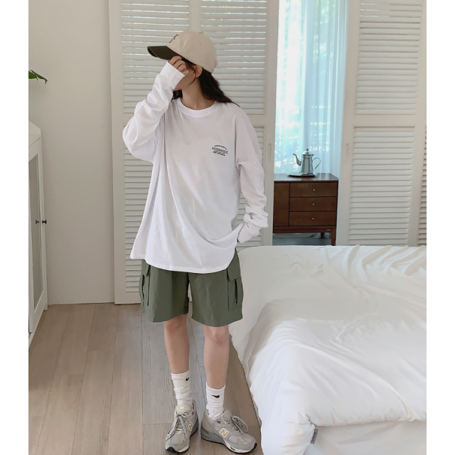 夏季預訂｜6色五分CARGO鬆緊腰寬褲