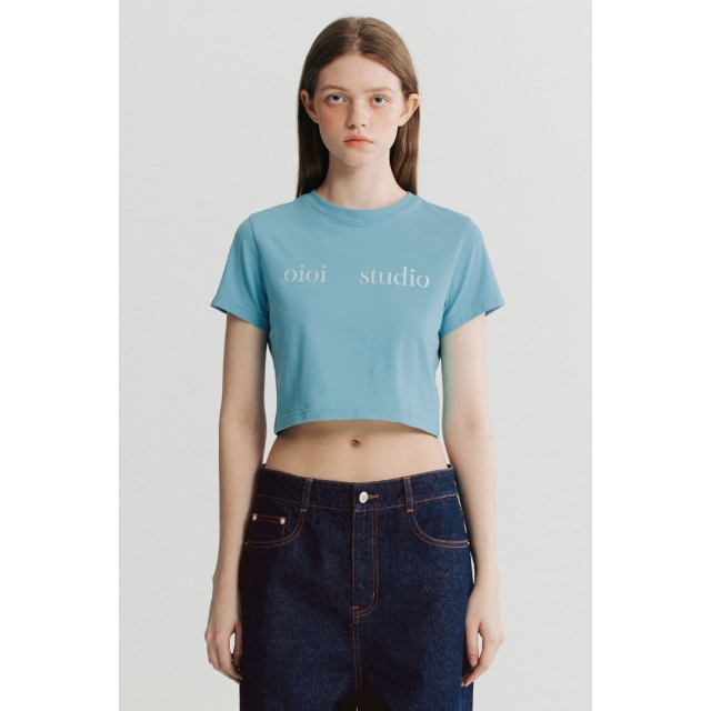 預訂｜「New Jeans Minji 同款」O!Oi LAYERED LOGO CROP T-SHIRT