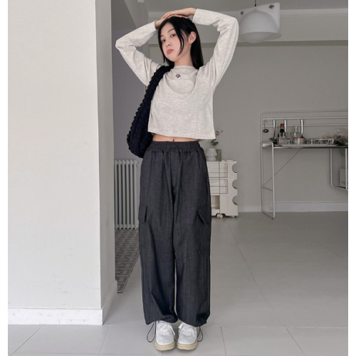 預訂｜MUAHMUAH WIDE CARGO DENIM PANTS