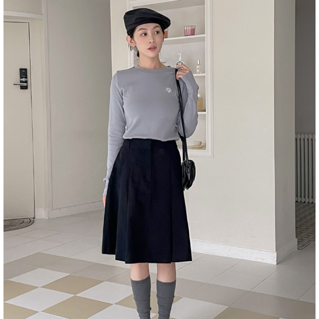 預訂｜MUAHMUAH STITCH LOGO SOFT LONG SLEEVE