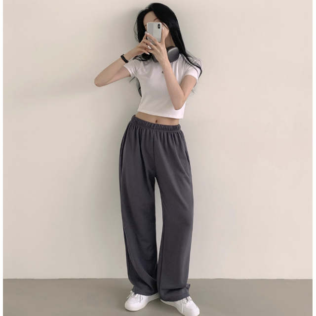 8月回饋優惠 ❤️預訂｜14色！兩長度！鬆緊腰運動棉寬褲