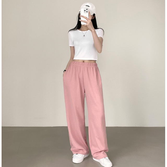 8月回饋優惠 ❤️預訂｜14色！兩長度！鬆緊腰運動棉寬褲