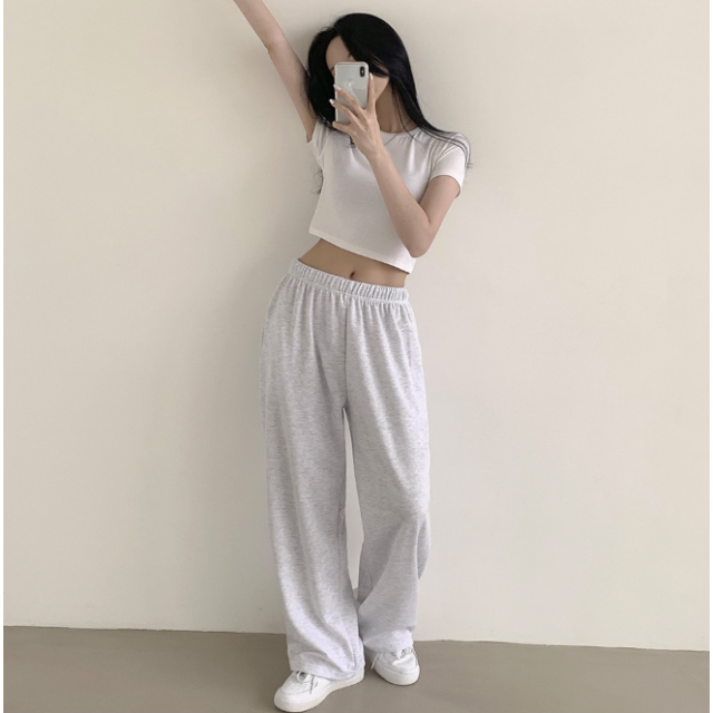 8月回饋優惠 ❤️預訂｜14色！兩長度！鬆緊腰運動棉寬褲