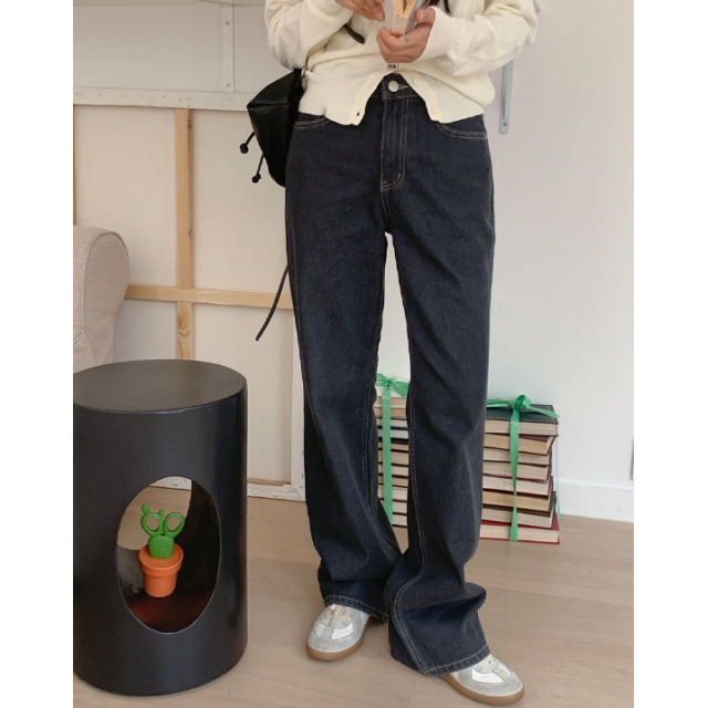 早秋預訂|深灰色牛仔寬褲 早秋預訂|深灰色牛仔寬褲