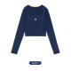 早秋預訂｜MUAHMUAH SQUARE NECK CROP LONG SLEEVE