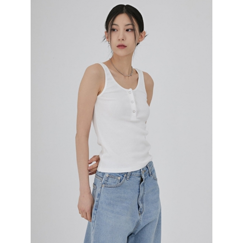 預訂｜ACOVER SNAP HENRY NECK SLEEVELESS (3 COLOR)