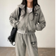 早秋預訂|Y2K風運動ZIPUP HOODIE外套連長褲SET 早秋預訂|Y2K風運動ZIPUP HOODIE外套連長褲SET