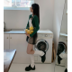 早秋現貨｜雙色VINTAGE中低腰水洗牛仔短裙