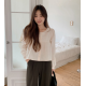 早秋預訂|圓領澎澎鈕扣長袖上衣 早秋預訂|圓領澎澎鈕扣長袖上衣