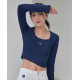 早秋預訂｜MUAHMUAH SQUARE NECK CROP LONG SLEEVE