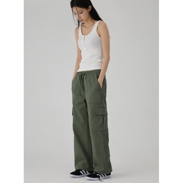 預訂｜ACOVER WIDE CARGO BANDING PANTS (2 COLOR)