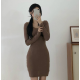 早秋預訂|金釦小罩衫連掛頸綁帶背心連身裙SET 早秋預訂|金釦小罩衫連掛頸綁帶背心連身裙SET