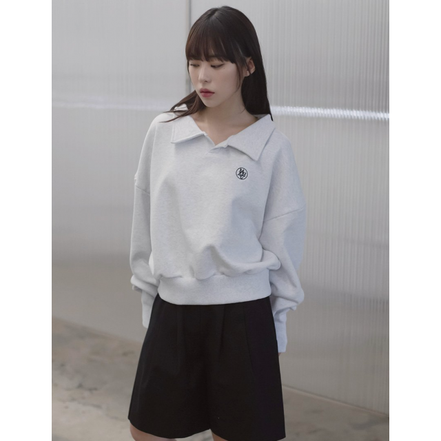 預訂｜MUAHMUAH ONE POINT COLLAR SWEATSHIRT (2 COLOR)