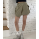 早秋預訂|不規則層疊口袋索繩鬆緊腰短裙 早秋預訂|不規則層疊口袋索繩鬆緊腰短裙