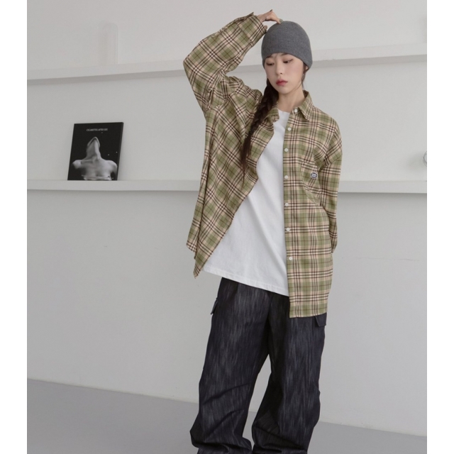 早秋預訂｜MUAHMUAH OVERFIT CHECK SHIRT (3 COLOR)