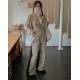 早秋預訂|拼色鈕扣腰牛仔寬褲 早秋預訂|拼色鈕扣腰牛仔寬褲