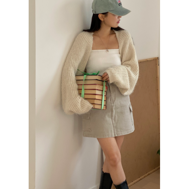 早秋預訂|4色A字CARGO牛仔短裙(S-2XL) 早秋預訂|4色A字CARGO牛仔短裙(S-2XL)