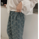 早秋預訂｜蝴蝶結凸紋側綁帶長褲