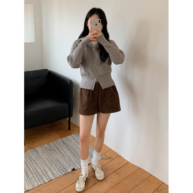 早秋預訂｜燈芯絨束腰短褲