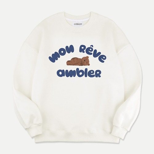 23F/W 預訂｜AMBLER DREAM BEAR SWEATSHIRT (2 COLOR)