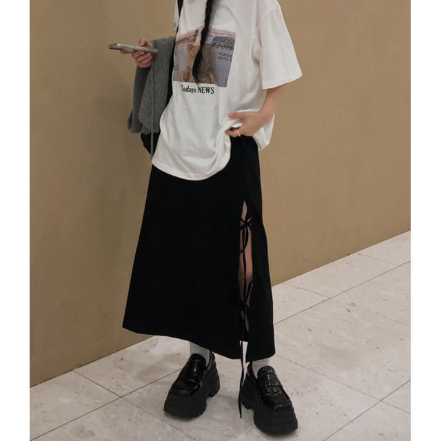 早秋預訂｜秋冬版側開叉雙蝴蝶綁帶長裙