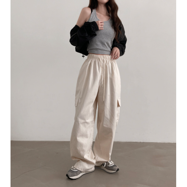 春季預訂｜ONE BUTTON CARGO PANTS (8 COLORS)
