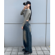 早秋預訂｜LINE VINTAGE WASHING DENIM WIDE PANTS
