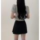 早秋預訂｜心心釦毛毛短袖鈕扣上衣