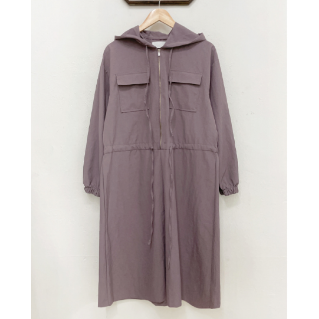 早秋預訂｜工裝ZIPUP HOODIE口袋束身連身裙
