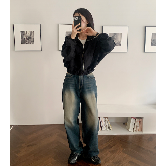 早秋預訂｜LINE VINTAGE WASHING DENIM WIDE PANTS
