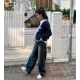 早秋預訂｜LINE VINTAGE WASHING DENIM WIDE PANTS