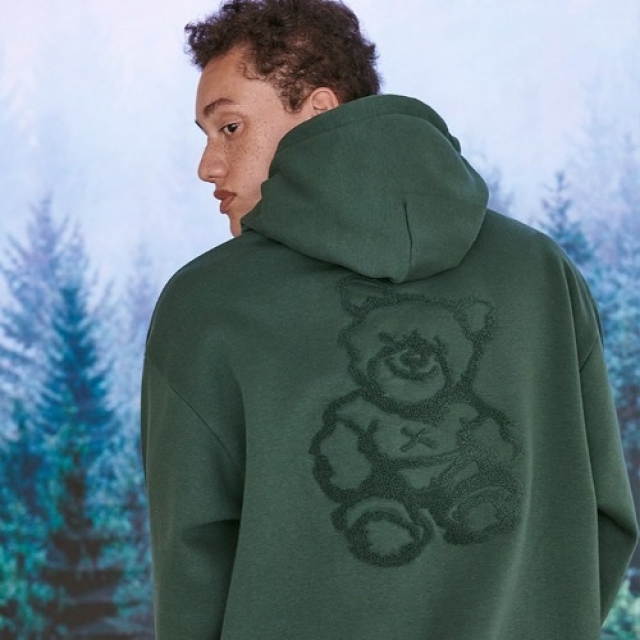 23F/W 預訂｜AMBLER SMILE BEAR HOODIE (2 COLOR)