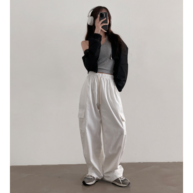 春季預訂｜ONE BUTTON CARGO PANTS (8 COLORS)