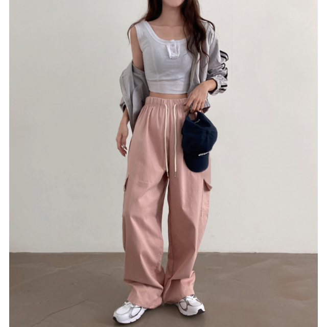 春季預訂｜ONE BUTTON CARGO PANTS (8 COLORS)